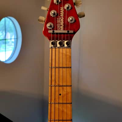 VIDEO! 1995 Ernie Ball Music Man EVH Eddie Van Halen Signature Red Quilt COLLECTOR GRADE 1 owner image 12