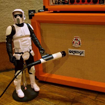 18" Storm Trooper Scout Star Wars Table Top Mic Stand Custom 2015 Black image 1