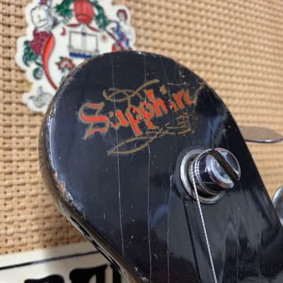 Vintage 1960s WEM Sapphire 2-Pickup Left Handed Sunburst Electric Bass Guitar image 14