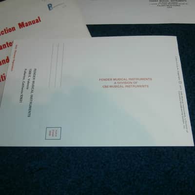 Vintage 1972 Fender Bassman 50 Amplifier Owners Manual w/ Schematic, Envelope! image 9