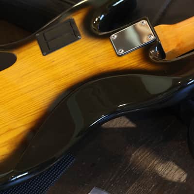 Warmoth 5 String Bass with Bartolini's Sunburst + GB image 16