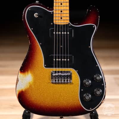 Friedman Vintage T Alder P-90 Guitar w/ Maple Neck – 3-Tone Burst Sparkle image 2