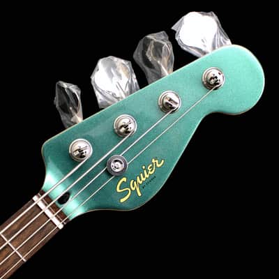 Squier Paranormal Rascal Bass HH, Laurel Fingerboard, Mint Pickguard, Sherwood Green image 7