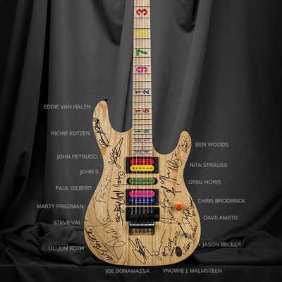 Kiesel JB24 Jason Becker Tribute - *Jason's Personal Guitar Signed by Multiple Guitarists* image 3