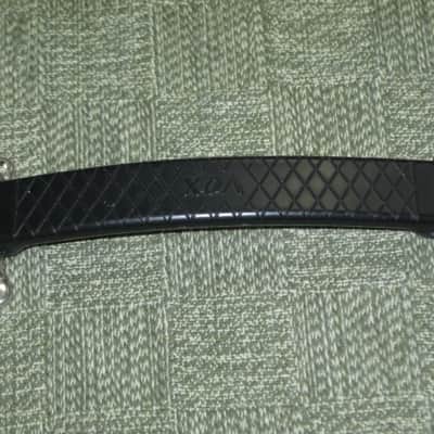 lite use (one mounting piece is broken) genuine Vox Black Plastic Dogbone Style Guitar Amplifier Handle with VOX logo and Diamond Pattern [Black hard - but flexible Plastic /  Metal Nickel mounting pieces (1 mounting piece is broken) + screws (from 2000) image 17