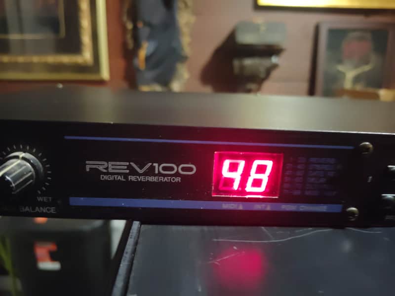 Yamaha REV100 Digital Reverberator 1990s - Black image 1