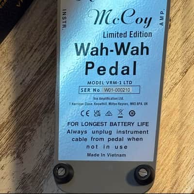 Vox VRM-1 LTD REAL MCCOY WAH PEDAL LIMITED EDITION 2024 - Silver image 4