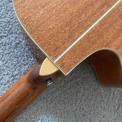 40 Inch Single Cut Acoustic Electric Guitar, Solid Spruce Top Body, Mahogany Neck image 4