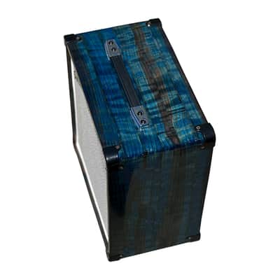 Unique Ashen 112 Blue Custom Guitar Speaker Cabinet Curly Redwood (empty) image 3