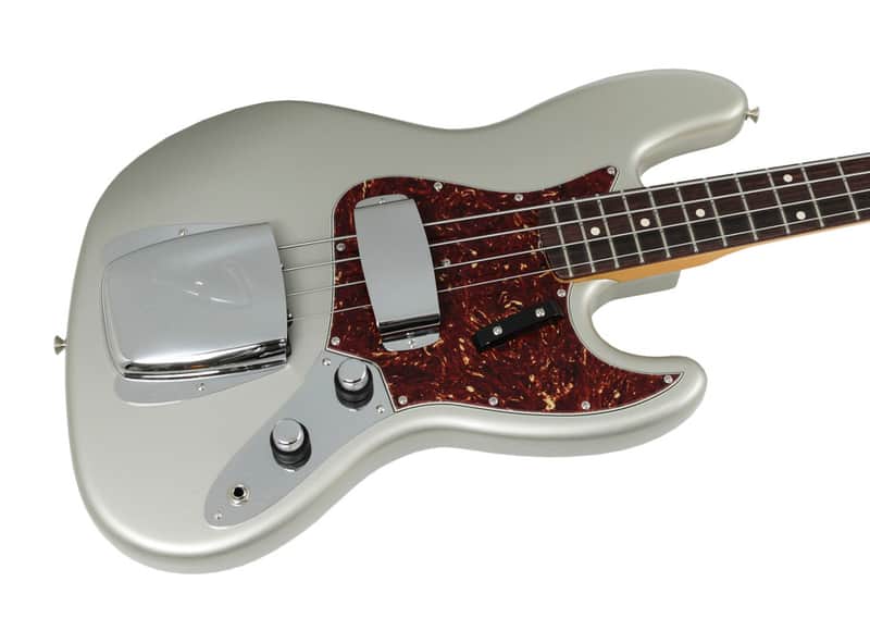 Fender Custom Shop 1960 Jazz Bass NOS Inca Silver image 1