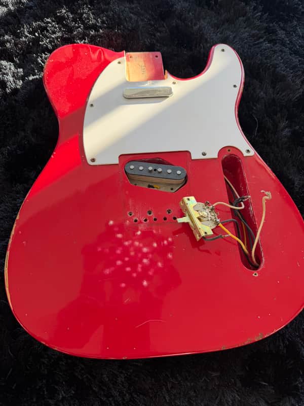 Mjt loaded Telecaster 1964 - Dakota red body image 1