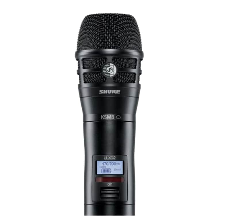 Shure ULXD2/K8B=-V50 Black ULX-D HH Transmitter with KSM8 capsule image 1