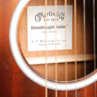 Martin Dreadnought Junior D JR E StreetMaster Acoustic-Electric Guitar w/Case Pre-Owned image 7