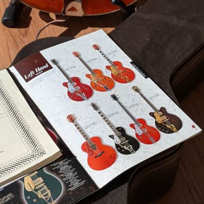 Gretsch G6119B Broadkaster Bass 2003 - 2014 - Orange - Leftie image 4