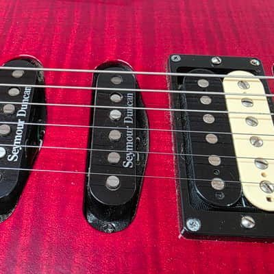 Jackson Dinky DK2 Pro MJ MIJ Japan Left Hand LH Lefty Floyd Rose FR HSS USA Seymour Duncan Pickups Super Strat Fender era Lefty Guitar image 11