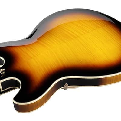 Ibanez Artcore Expressionist AS93FM Semi-hollow Electric Guitar - Antique Yellow Sunburst image 4