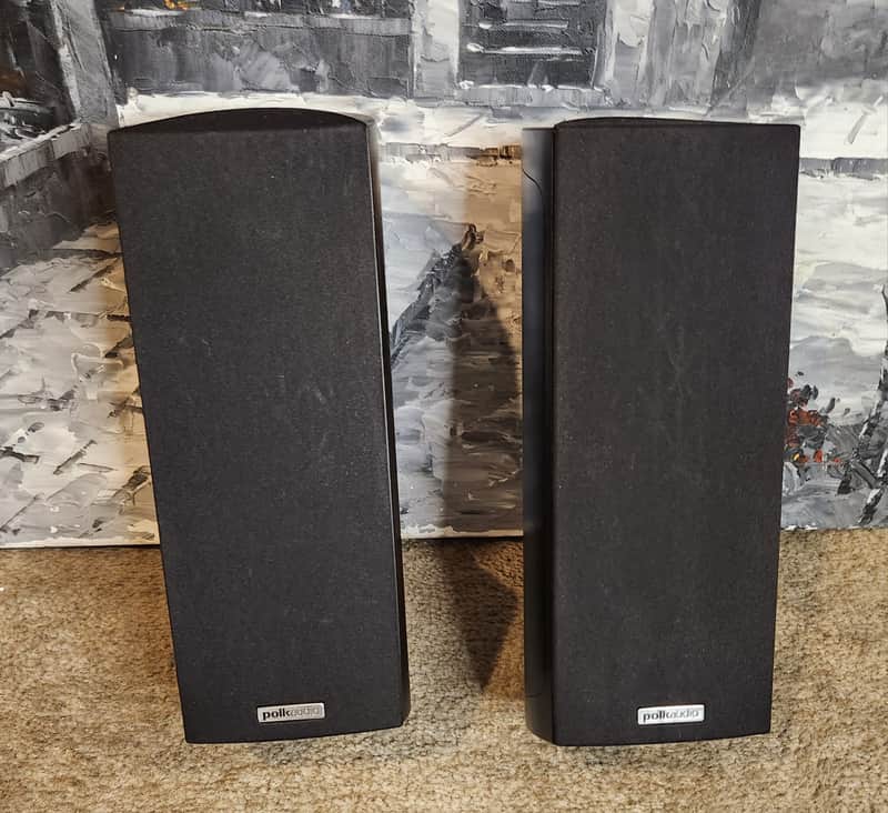 Polk Polk Audio RM201 is a compact, bass-reflex home theater satellite speake 90s  - Black image 1