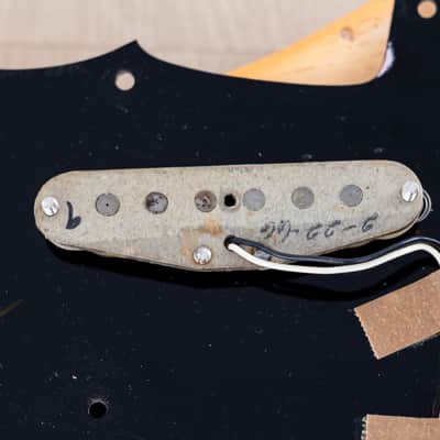 1966 Fender Musicmaster Offset Vintage Guitar Olympic White, Slab Brazilian Board w/ Case image 21