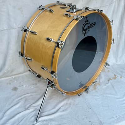 Gretsch USA Custom 26" x 14" Bass Drum 1980's  Square Badge - Maple - Natural - EXCELLENT image 2