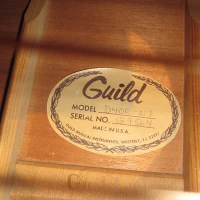 1975 Guild D-40C NT Acoustic Flattop w/ Cutaway Natural image 7