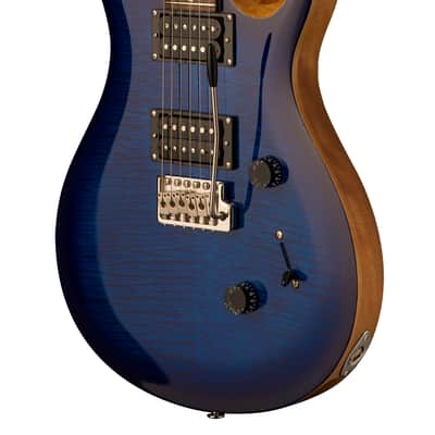 PRS SE Custom 24 Electric Guitar - Faded Blue Burst image 3