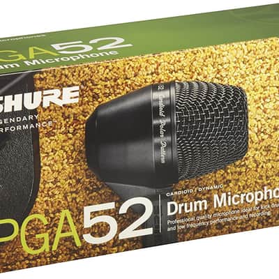 Shure PGA52 Dynamic Microphone - with Cardioid Pick-up Pattern, Swivel-Mount Dynamic Kick-Drum Microphone (PGA52-XLR) image 3