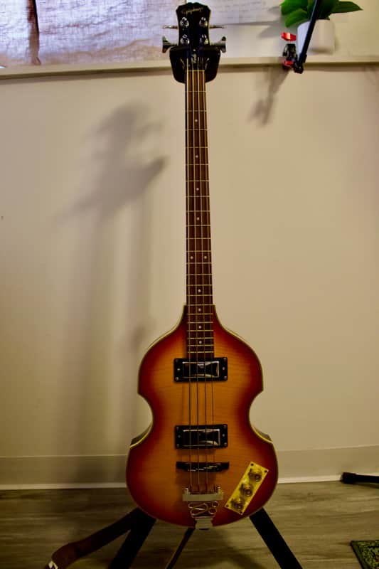 Epiphone Viola Bass with Okume Fretboard 2021 - Present - Vintage Sunburst image 1