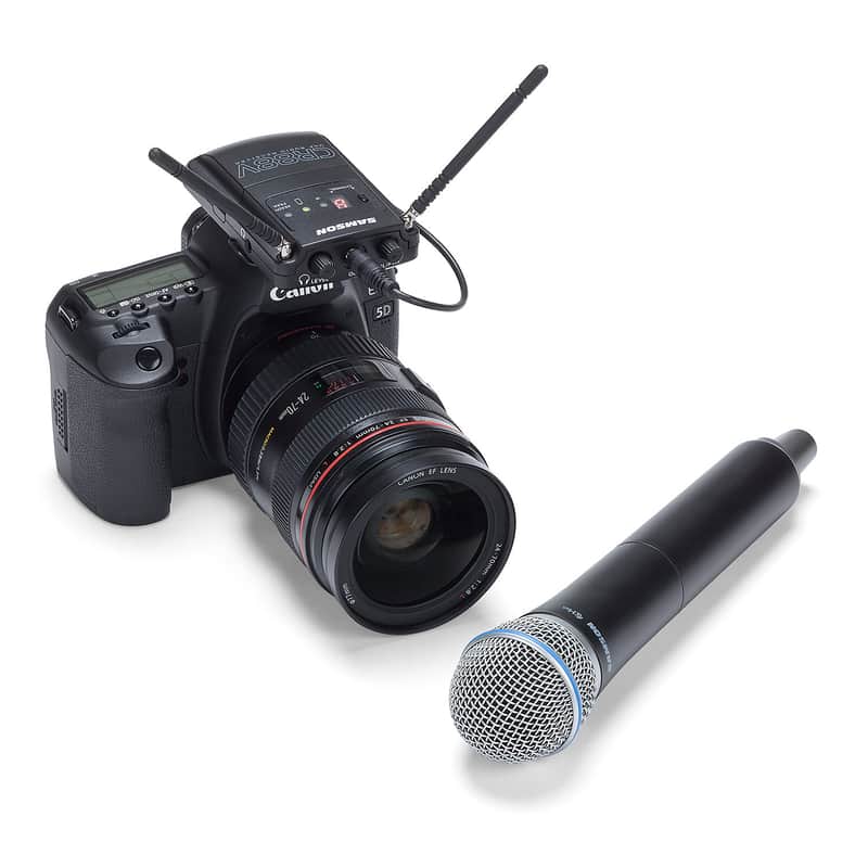 Samson Concert 88 Camera Frequency-Agile UHF Wireless Handheld Mic System - K Band (470–494 MHz) image 1