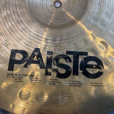 Paiste 20 Signature Dry Ride CRACKED AS-IS Ride Cymbal image 6