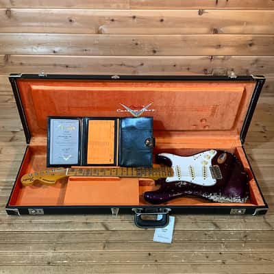 Fender Custom Shop 1969 Stratocaster Heavy Relic Electric Guitar - Aged Purple Metallic image 7