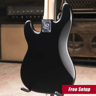 Fender Limited Edition 50th Anniversary Steve Harris Signature Precision Bass - Satin Black with Gig Bag image 2