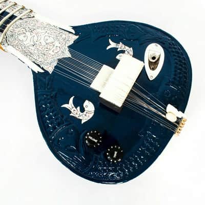 Naad Indian Musical String Instrument  Electric Travel Sitar With Bag, Mizrab image 8