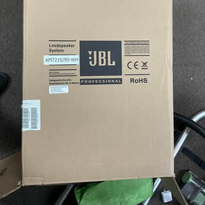 JBL AM7215/95 2-Way 15" Biamp / Passive Loudspeaker 2010s - White image 2