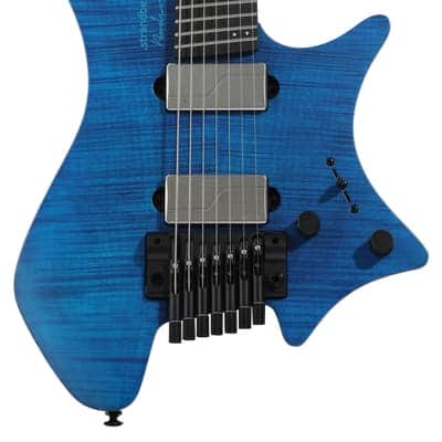 Strandberg Boden Prog NX 7 7-string Electric Guitar - Stained Trans Deep Blue image 2