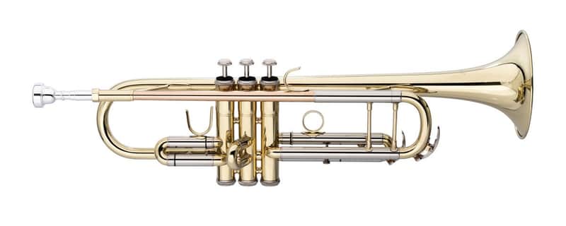 Stagg Bb Trumpet - ML-Bore Leadpipe in Gold Brass w/ Soft Case image 1