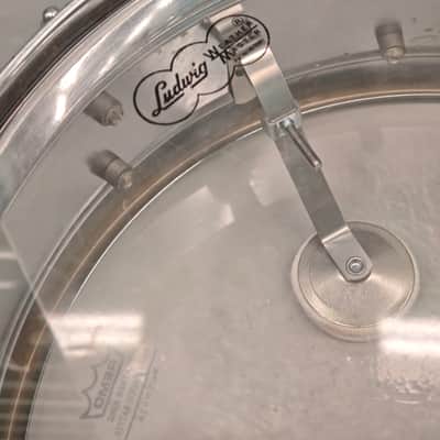 ⚡Vintage Rogers R380 14"X5" Steel Chrome Snare Drum ⚡ image 7