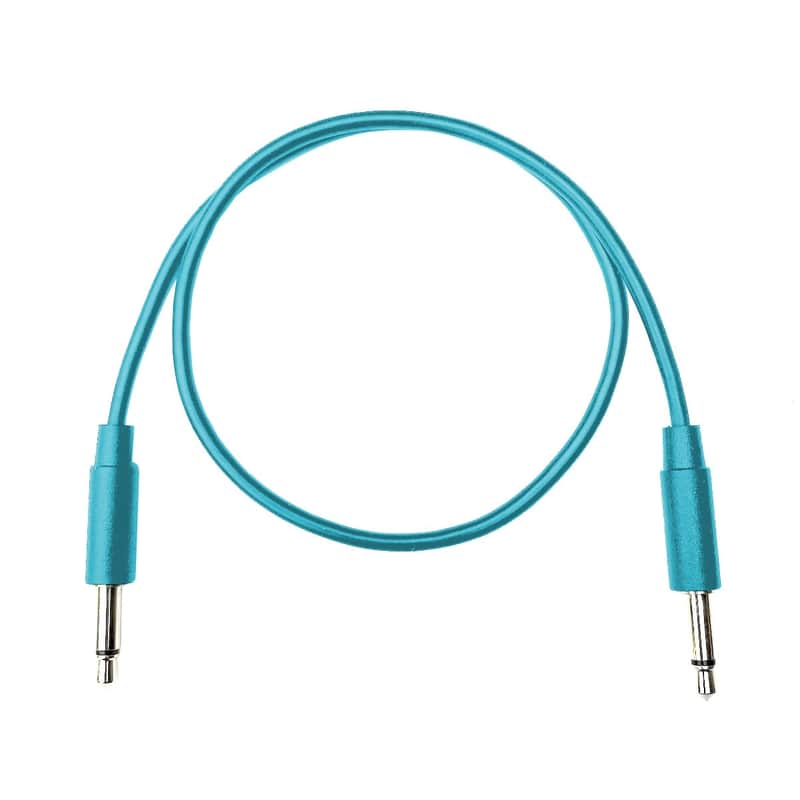 Tendrils Cables Straight Eurorack Patch Cables (20cm Cyan) 6 Pack image 1
