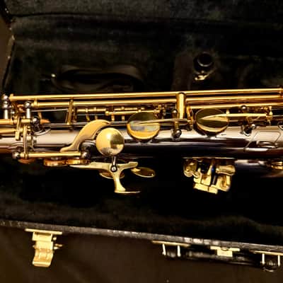 Cannonball Septyr ASCEP-BL Semi-Pro Alto Saxophone - Blue Abalone, F# Key, Black Nickel & Gold, Excellent!!! image 11
