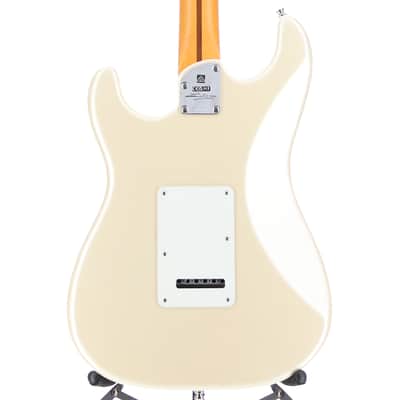 Fender Certified Pre-Owned Lincoln Brewster Stratocaster, Maple Fingerboard, Olympic Pearl (T6) (01256) image 2