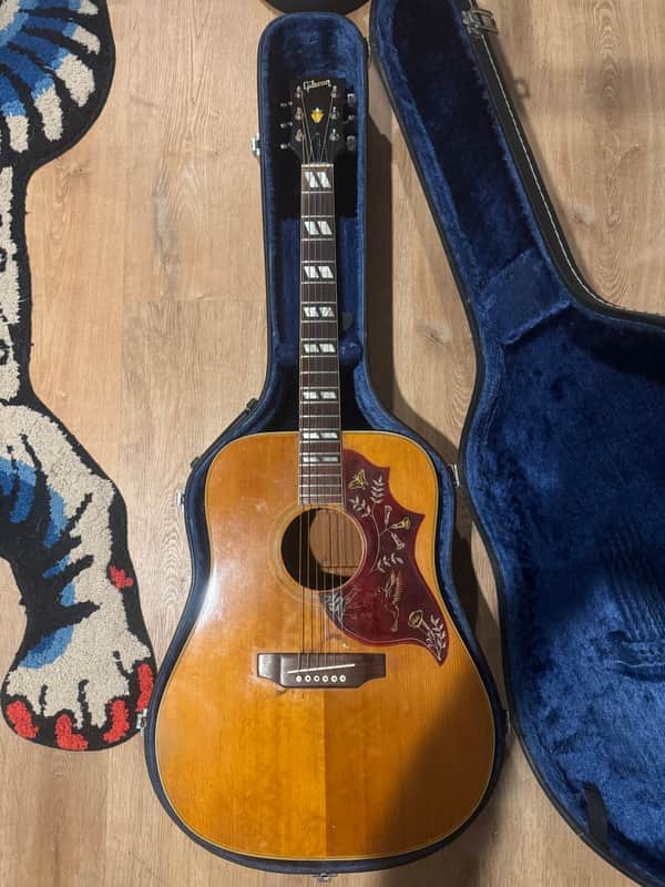 Gibson Hummingbird 1970 - Natural faded cherry burst