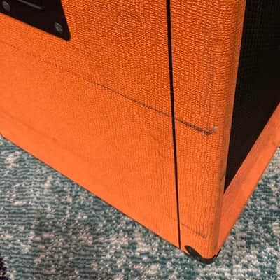 Tom Petersson's Cheap Trick, Orange - OBC410 4x10" 600-watt Bass Cabinet with Horn 8-ohm SIGNED!, AUTHENTICATED!  (TP #7) image 22