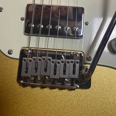 Schecter Nick Johnston 10th Anniversary Traditional HSS AS Atomic Saffron Electric Guitar Made in Indonesia image 5
