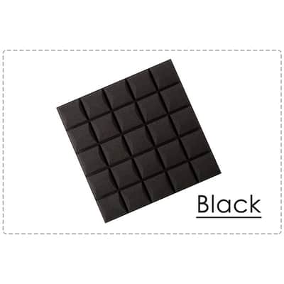 Arrowzoom New 12 pcs 20 x 20 x 5 cm Hemisphere Grid Acoustic Studio Foam Sound Absorption Panel image 3