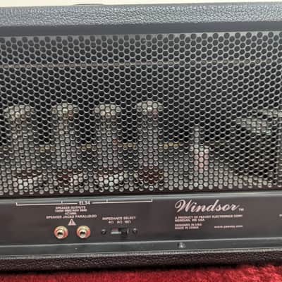 Peavey Windsor 100-Watt All Tube Guitar Amp Head 2000s - Black and Cream Amplifier image 8