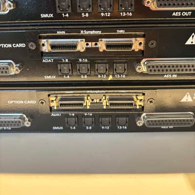 32x16Apogee AD-16X 16-Channel 192kHz Reference A/D Converter with xhd cards 2000s - Silver image 15