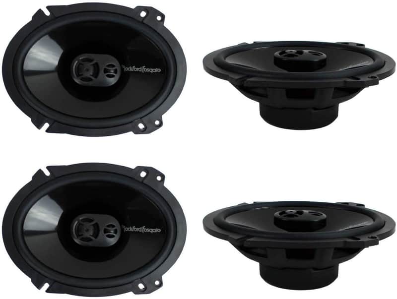 2 Rockford Fosgate Punch P1683<BR/> 260W Peak (130W RMS) 6" x 8" Punch Series 3-way Full Range Coaxial Speakers (2 Pair) image 1