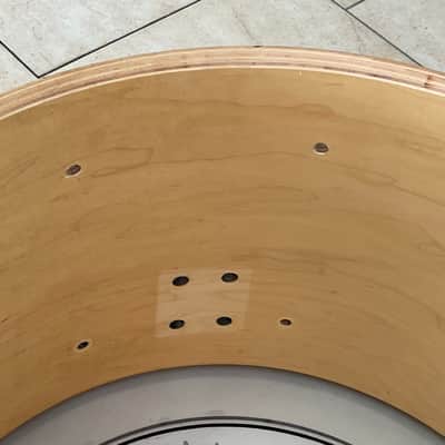 Yamaha Maple custom gold lugs 20x14 bass drum shell image 10