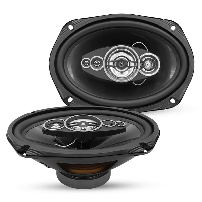 5Core 6x9 Car Speaker 800W Pair 4Ohm 4 Way Coaxial Speaker Audio w Super Tweeter Universal Fit image 1
