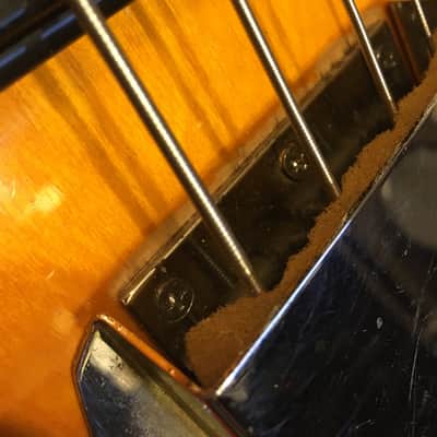 Vintage early 70's Univox Hi-Flier Bass Sunburst with Fitted Hard Case image 21