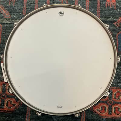 Mint DW Collector's Series Satin Oil Snare Drum 6.5x14 Natural W/Black Nickel HW image 5